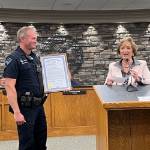 Holland Police Officer Joel Reimink receives Special Tribute Award
